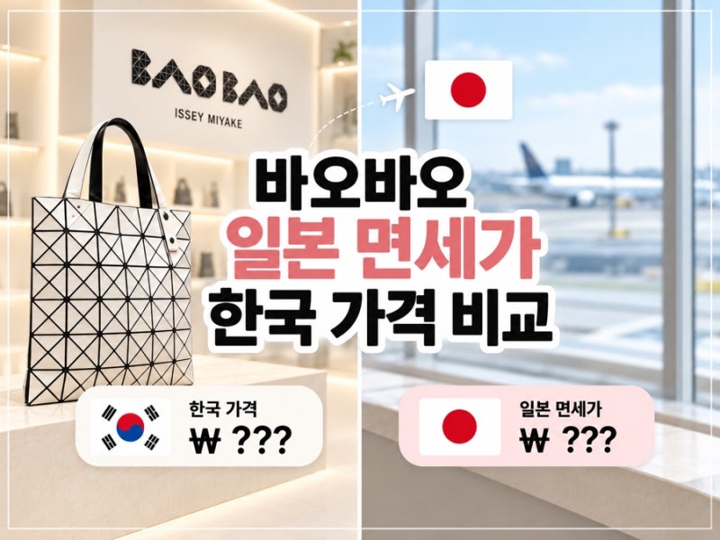바오바오 일본 가격 총정리｜면세가·한국 가격 비교