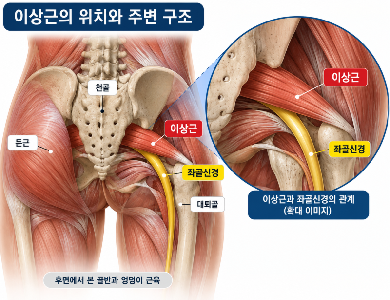 엉덩이부터 다리까지 찌릿한 통증! 이상근증후군이란?