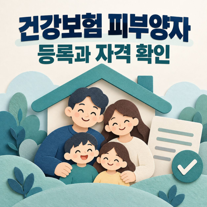 건강보험 피부양자 등록 및 자격, 3가지 요건 정리