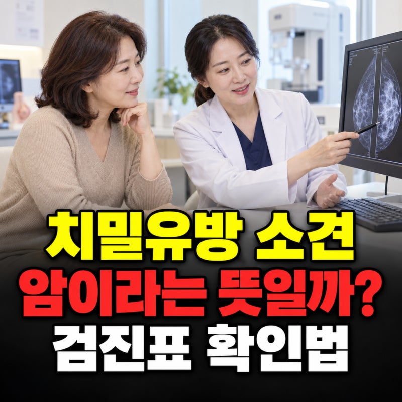 건강검진 치밀유방 소견, 유방암이라는 뜻일까? 40대부터 확인할 이것 5가지