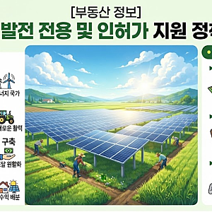 [부동산 정보] 농지 태양광 발전 전용 및 인허가 지원 정책 방향 안내