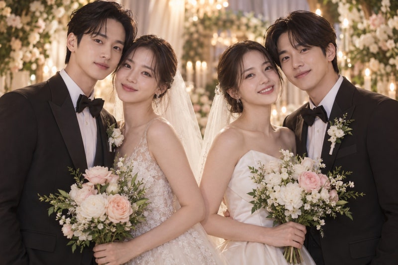 장동윤·이유진, 알고 보니 동서 된다…예비신부 김승윤·차경은 친자매의 한 달 차 결혼