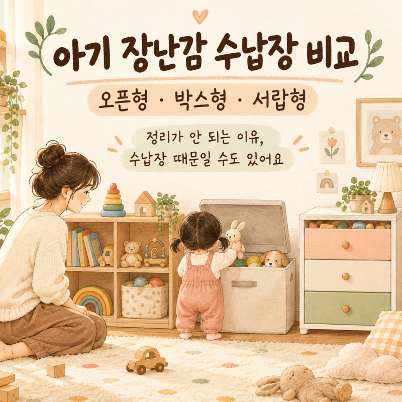 아기 장난감 수납장 비교｜오픈형·박스형·서랍형 장단점과 추천 제품