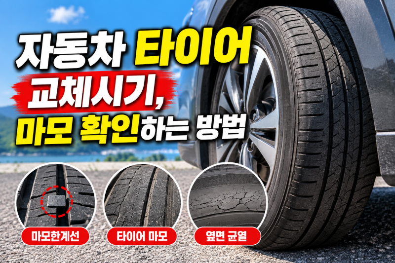 자동차 타이어 교체시기 : 마모 확인하는 방법 6가지
