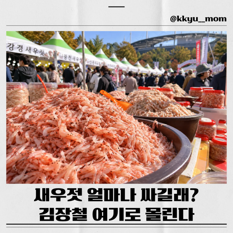2026 마포나루 새우젓축제 가격 얼마? 일정 새우젓 판매장 먹거리 주차