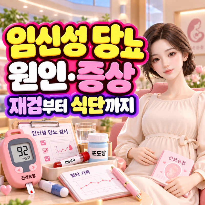 임신성 당뇨 원인·증상은? 검사 수치 기준, 재검부터 식단 관리까지