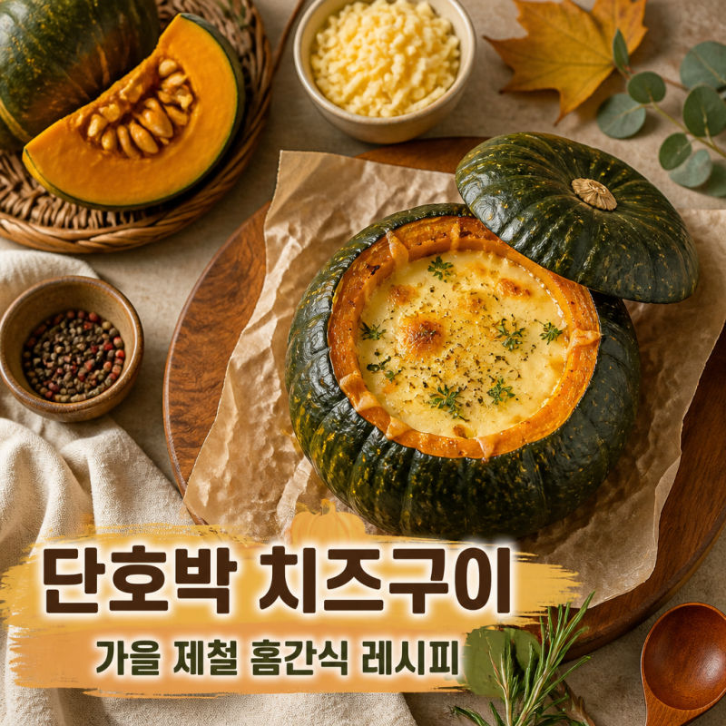 실패 없는 에어프라이어 단호박 치즈구이 간단하게 만들기