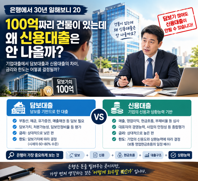 담보가 있는데도 왜 신용대출은 안 나올까?