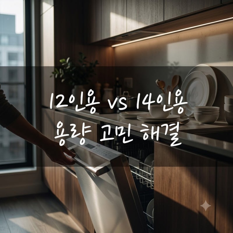 식기세척기 12인용 14인용 설치 비교 식기세척기 세제 추천 | 용량 고민 끝내고 주방 완벽 개....