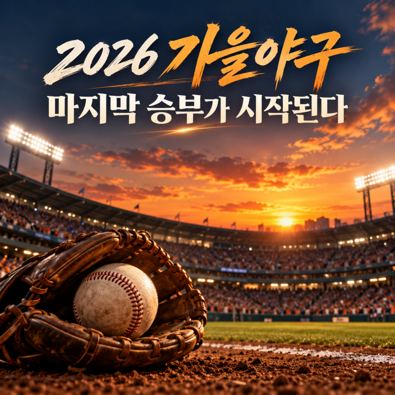 2026 가을야구 일정 총정리, 언제 시작할까? 진출팀·대진·한국시리즈까지