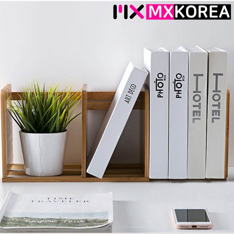 책상 위 엉망진창? 대나무 원목 책꽂이로 해결했어요!
