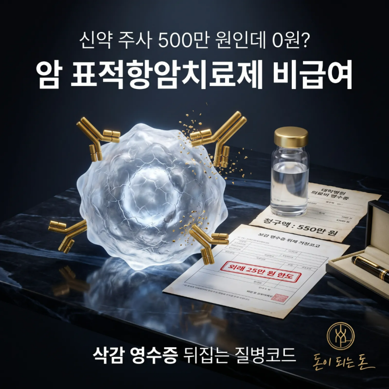 "신약 주사 한 번에 500만 원인데 전액 면책?" 암 표적치료제 영수증 삭감 뒤집는 질병코드
