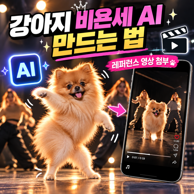 강아지 비욘세 AI 만드는 법, 힉스필드 레퍼런스 영상·프롬프트까지
