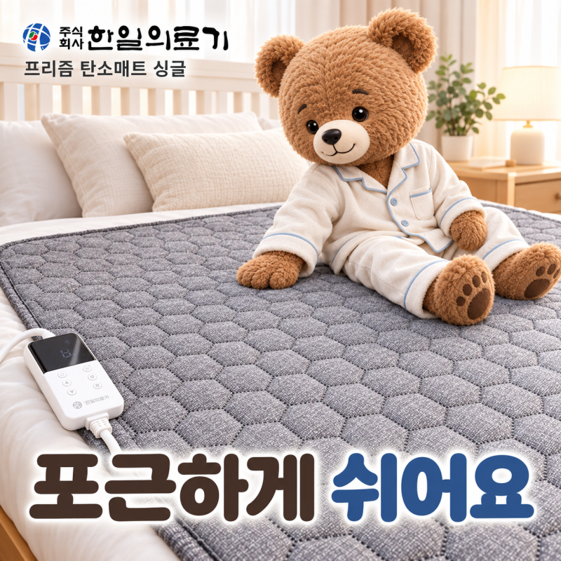 한일의료기 프리즘 탄소매트, 싱글·더블 난방 차이