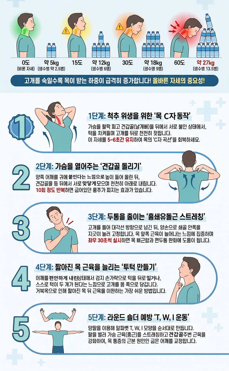 목디스크 증상과 생활 속 목 관리, 목이 뻐근할 때 확인할 것