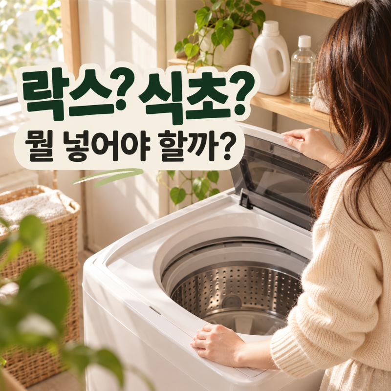 통돌이 세탁기 청소방법, 락스·식초 넣어도 될까?