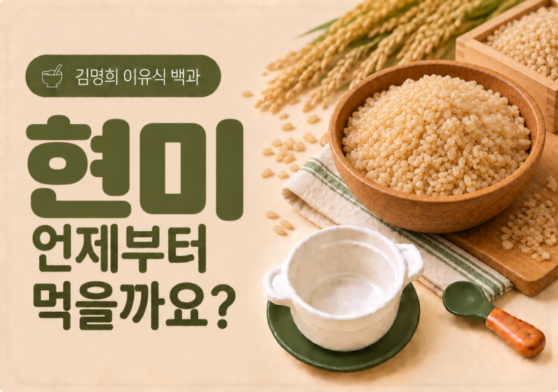 현미 언제부터 먹을까요?｜아기 현미밥·발아현미·햇반 현미까지 총정리
