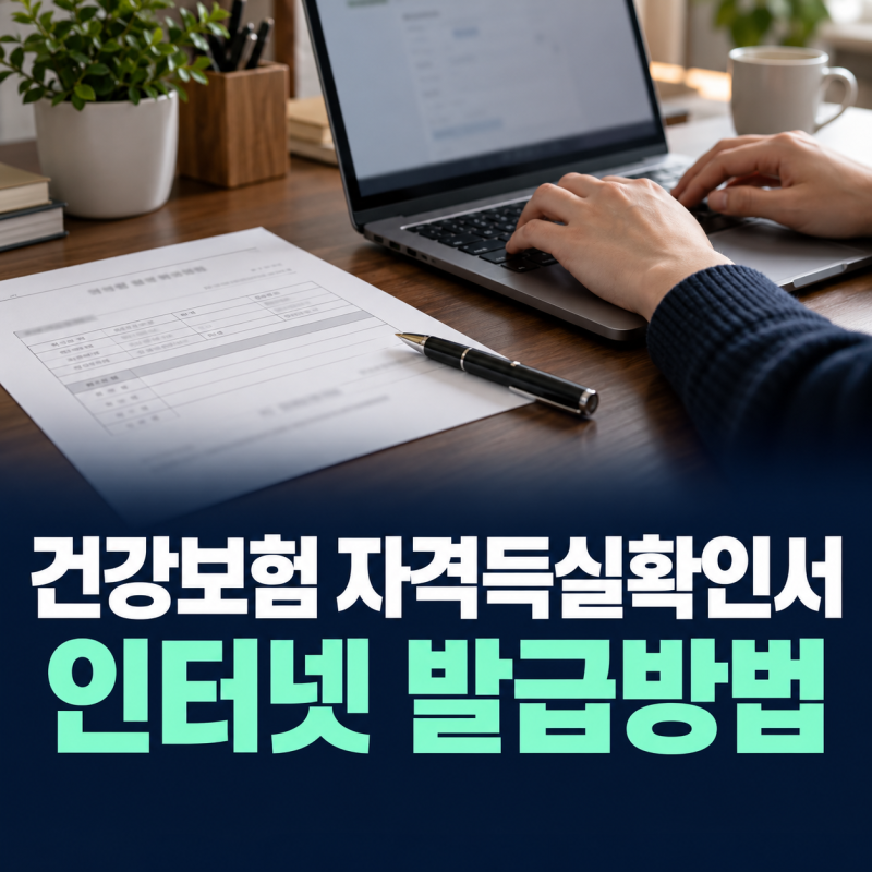 인터넷으로 건강보험 자격득실확인서 발급, 처음이라면 순서대로