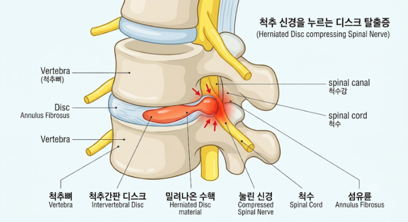 허리디스크 초기증상, 허리보다 다리가 먼저 저린 이유