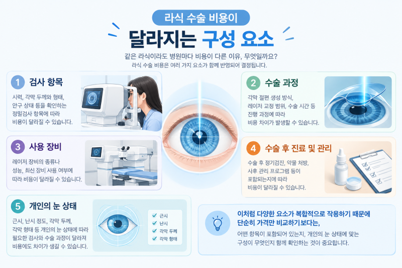 라식 수술 비용, 병원마다 차이가 나는 이유 알아보기