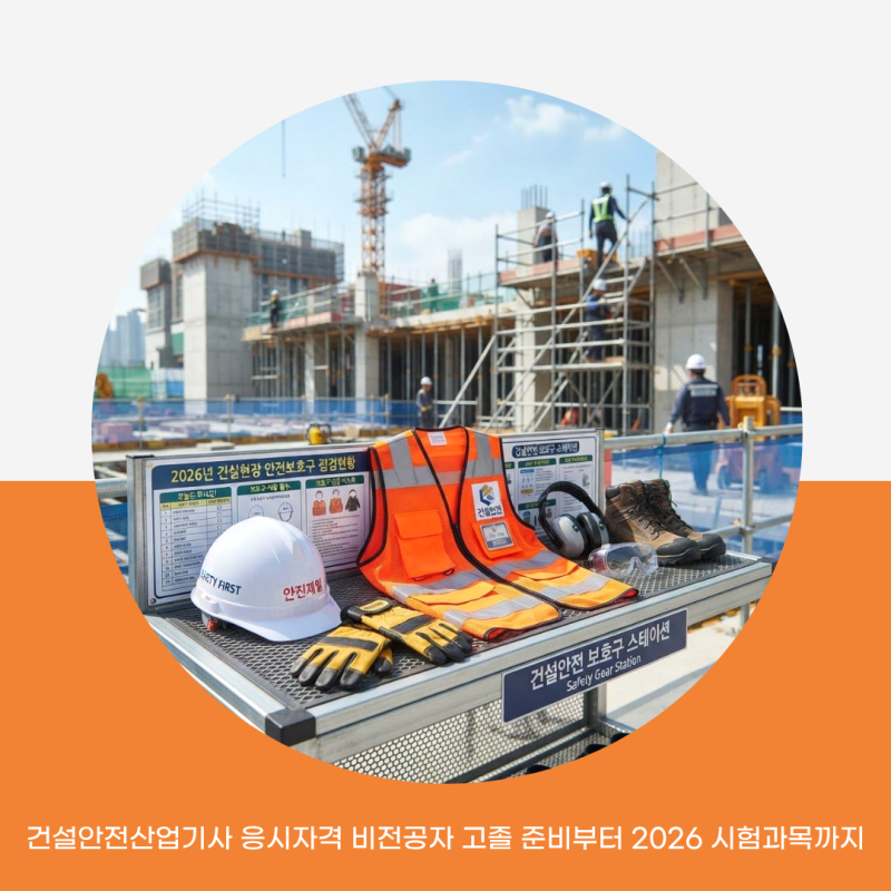 건설안전산업기사 응시자격 비전공자 고졸 준비부터 2026 시험과목까지