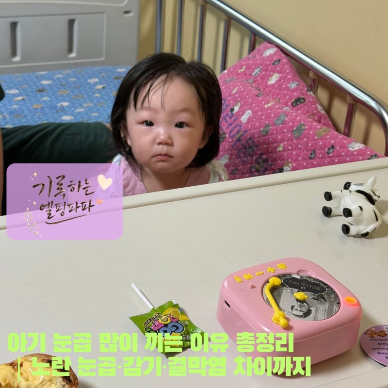 아기 눈곱 많이 끼는 이유 총정리｜노란 눈곱·감기·결막염 차이까지