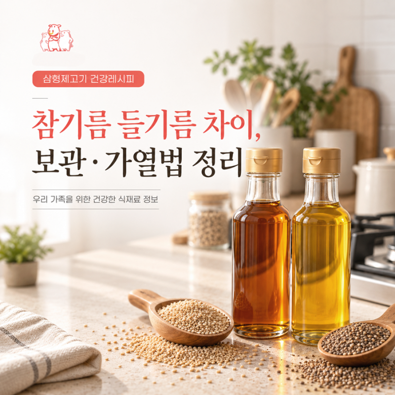 참기름 들기름 차이, 둘 다 냉장고에 넣어야 할까? 보관 ·가열법 정리