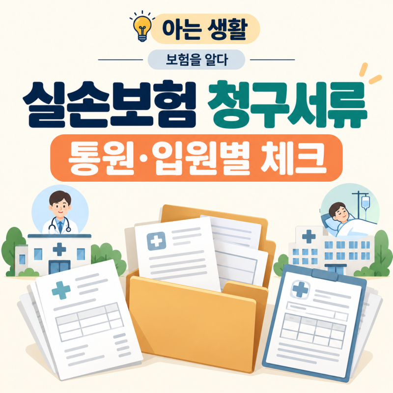 실손보험 청구서류 총정리: 통원·입원 때 무엇을 준비할까?