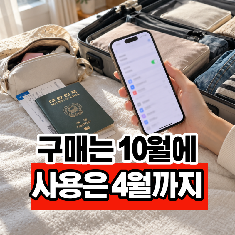 “지금 안 사면 손해” 10월 반값에 사두고 4월까지 쓰는 해외여행 eSIM, 마이심