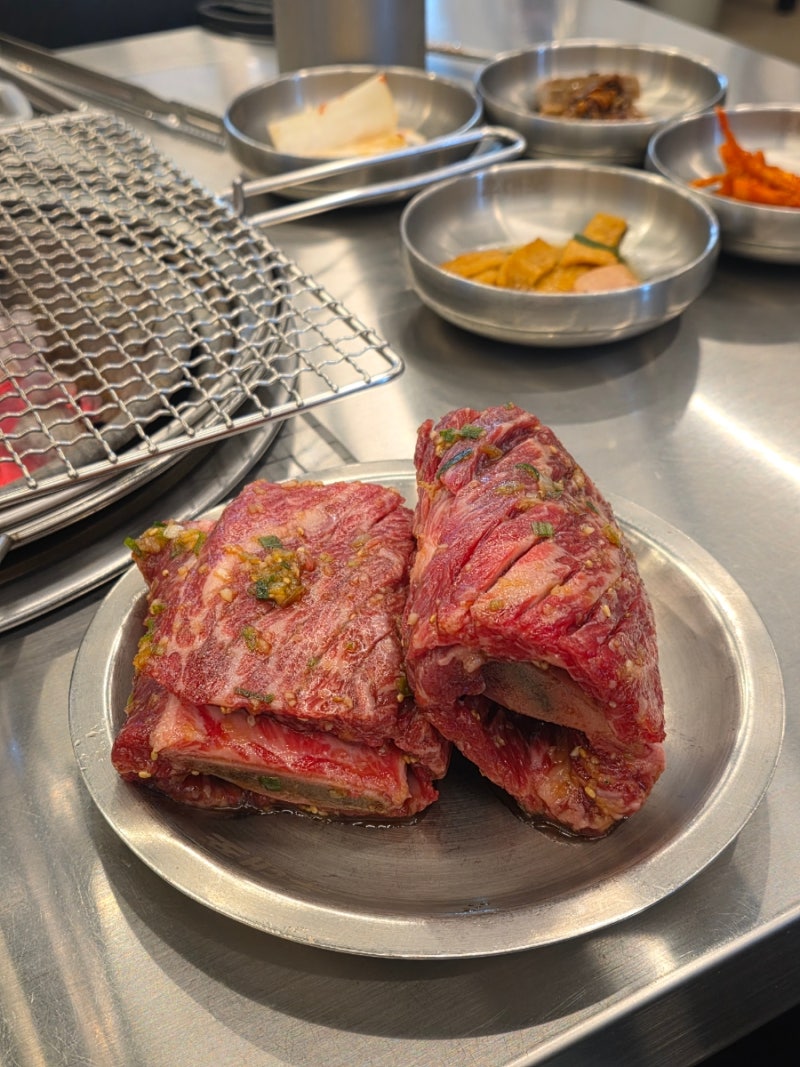 인천 송도 맛집 우대포 송도트리플스트리트점, 점심특선 양념왕갈비 정식