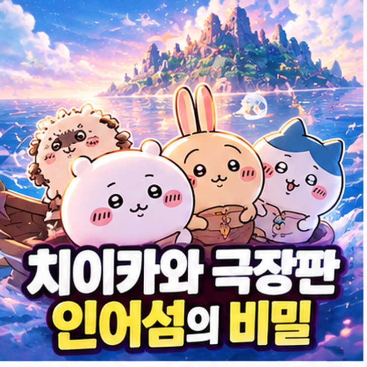 치이카와 극장판 2주차 특전 어디서 받을까? CGV 팝콘통 재판매부터 ....