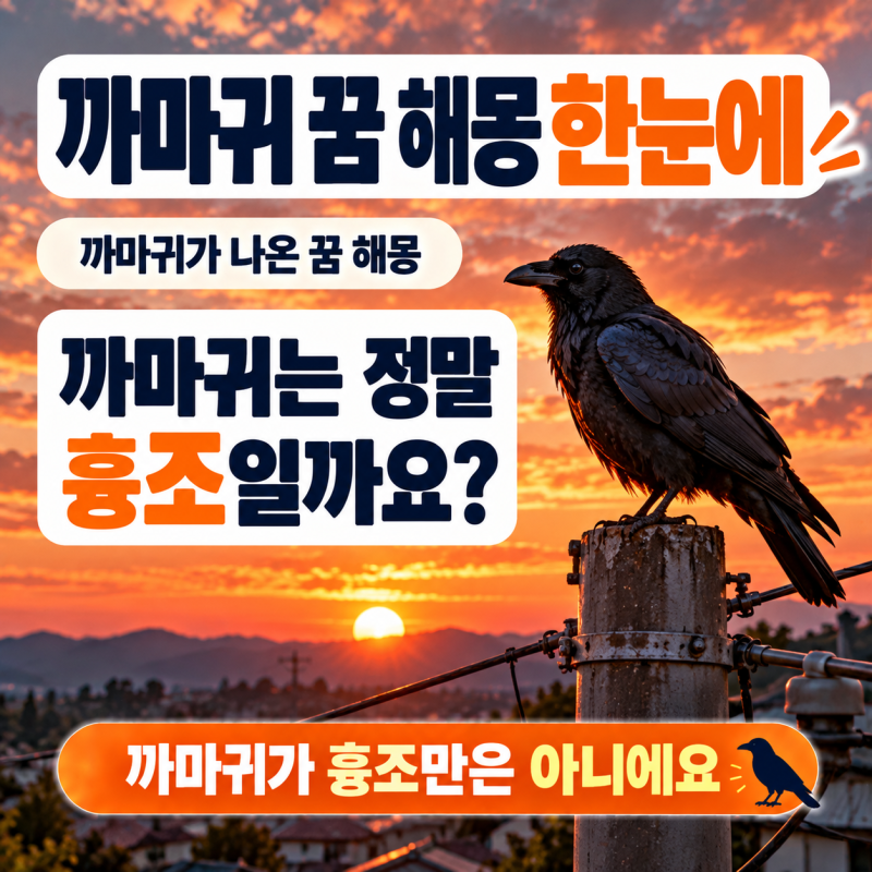 까마귀 꿈 해몽, 울었다면 정말 불길한 걸까