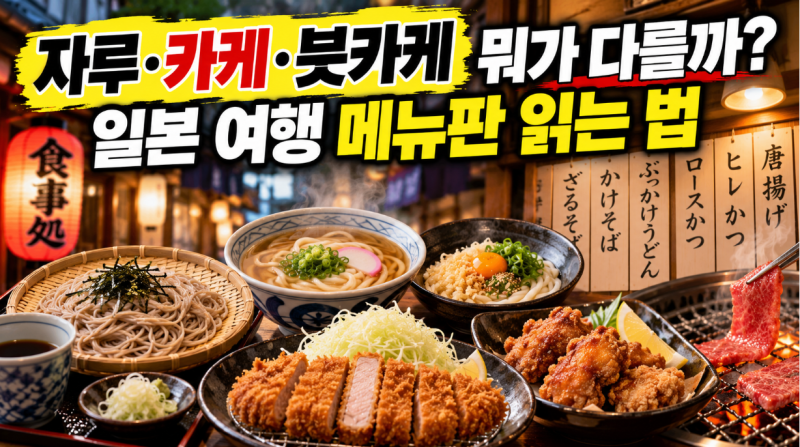 자루·카케·붓카케 뭐가 다를까? 일본 여행 메뉴판 읽는 법