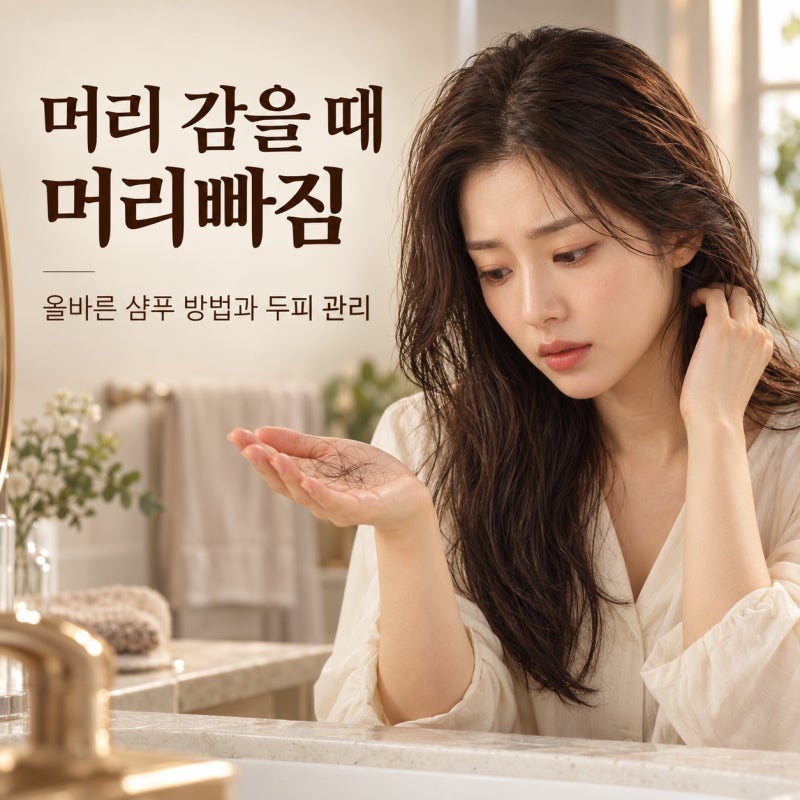 머리 감을 때 머리빠짐, 올바른 샴푸 방법과 탈모 샴푸 추천