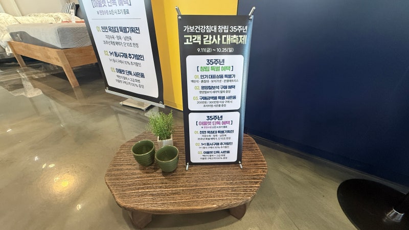 [창립 35주년] 대구·경산 가보아울렛, 흙침대 돌침대와 함께 고르는 원목쇼파 추천 BEST