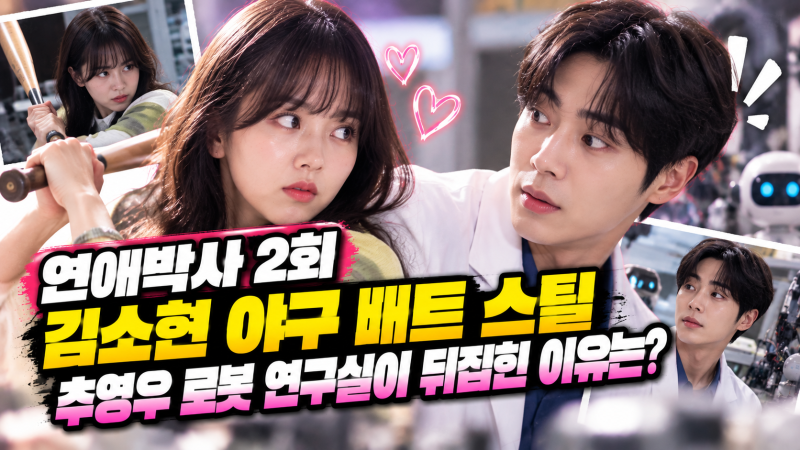 연애박사 2회 김소현 야구 배트 스틸, 추영우 로봇 연구실이 뒤집힌 이유는?