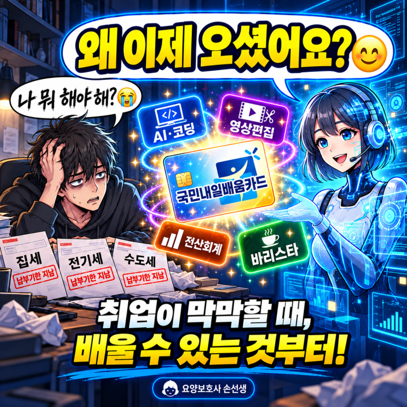 요양보호사 내일배움카드 국비지원조건