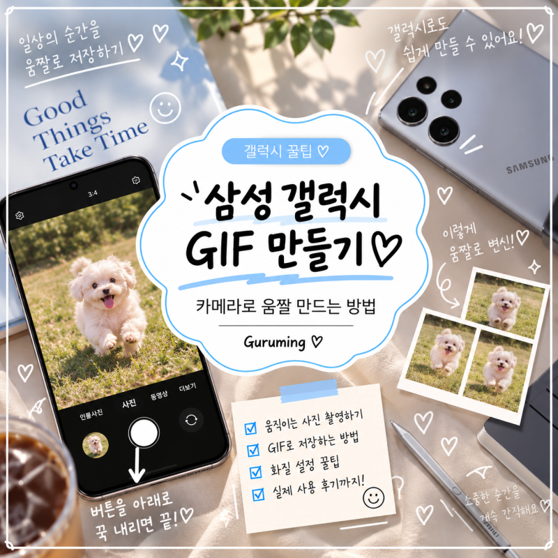 [갤럭시 꿀팁] 삼성 갤럭시 GIF 만들기｜카메라로 움짤 만드는 방법