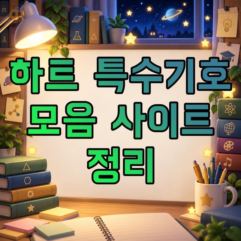 하트 특수기호 모음 사이트, 아이폰에서 복사해 쓰는 방법