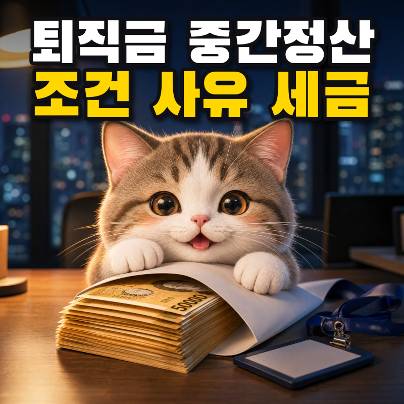 퇴직금 중간정산 조건｜사유·필요서류·세금, 신청 기간은 언제까지?