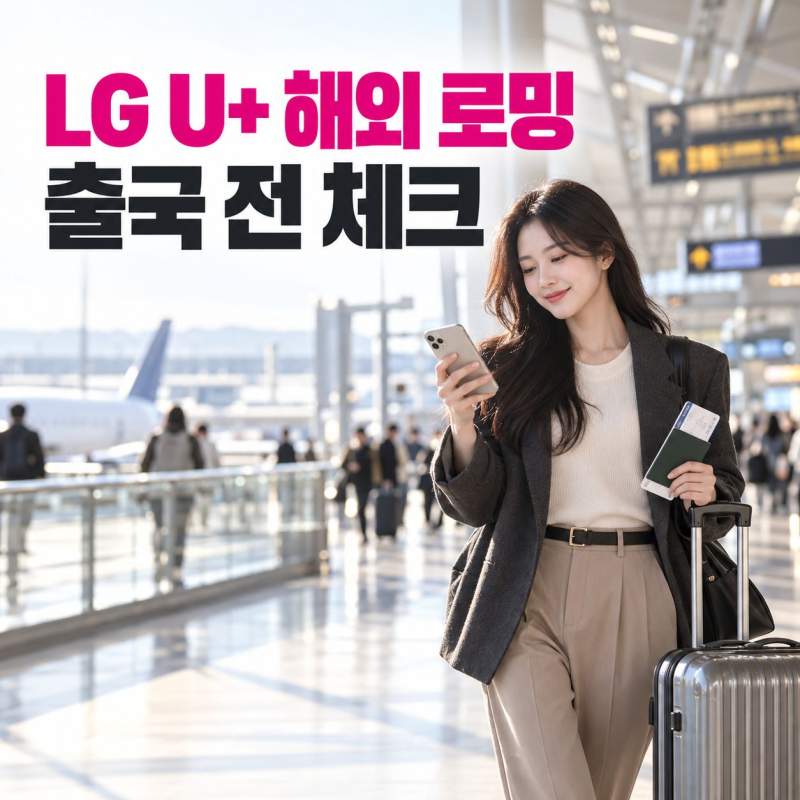 LG U+ 해외 로밍 이용 방법, 출국 전 데이터 설정 체크하기
