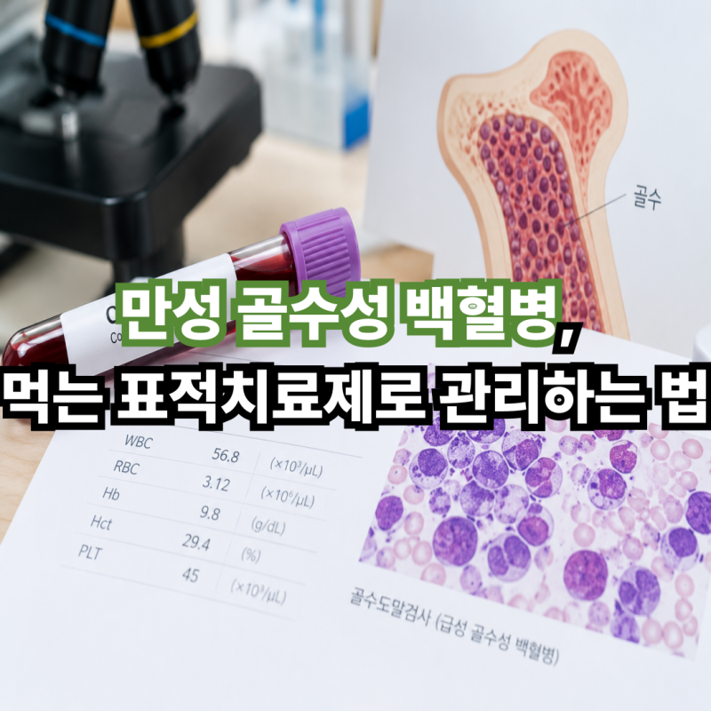 만성 골수성 백혈병, 먹는 표적치료제로 관리하는 법