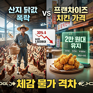 "닭값 30% 폭락에도 치킨값은 그대로?" 대통령 발언에 응답한 프랜차이즈의 복잡한 속사정