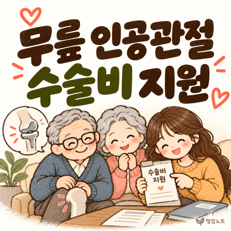 2026 노인 무릎 인공관절 수술비 지원, 지금 되나요｜대상·금액·서류