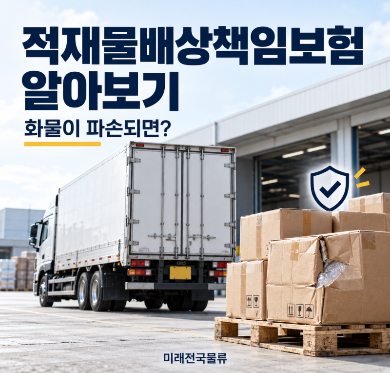 적재물배상책임보험 알아보기｜화물이 파손되면 보상받을 수 있을까?
