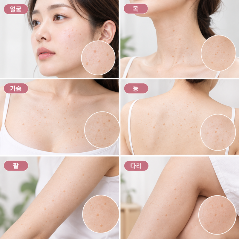 창원 편평사마귀 제거, 얼굴에만 생기는 걸까요?