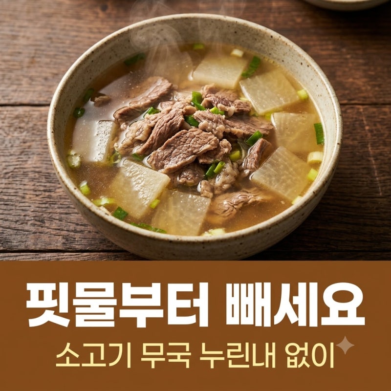 소고기 무국, 고기 먼저 볶을까 물부터 끓일까