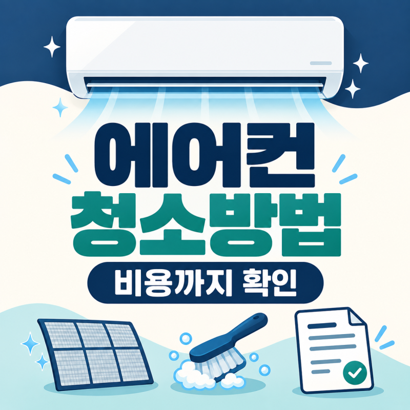 에어컨 청소방법/비용 총정리｜벽걸이 청소·견적 비교 방법