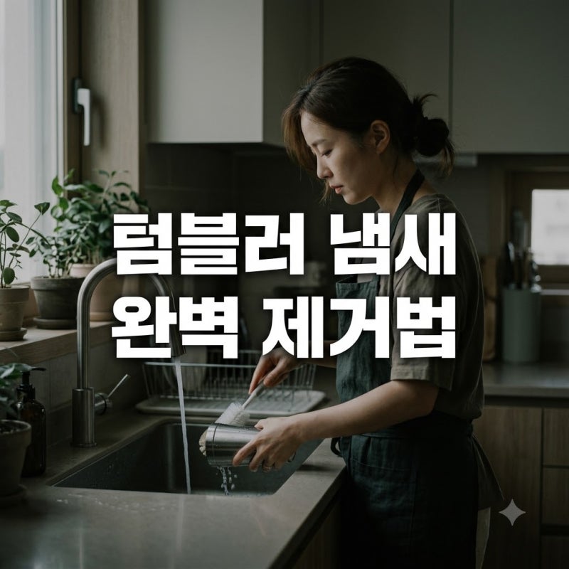 텀블러 고무패킹 냄새 제거 및 찌든 커피향 없애는 달달한 재료를 알려드려요.