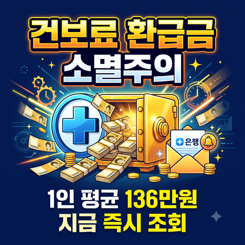 건강보험료 환급금 조회방법, 평균 136만원이라는데 저도 대상일까요